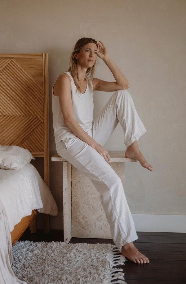 Save Khaki United Triple Gauze Pant Basil