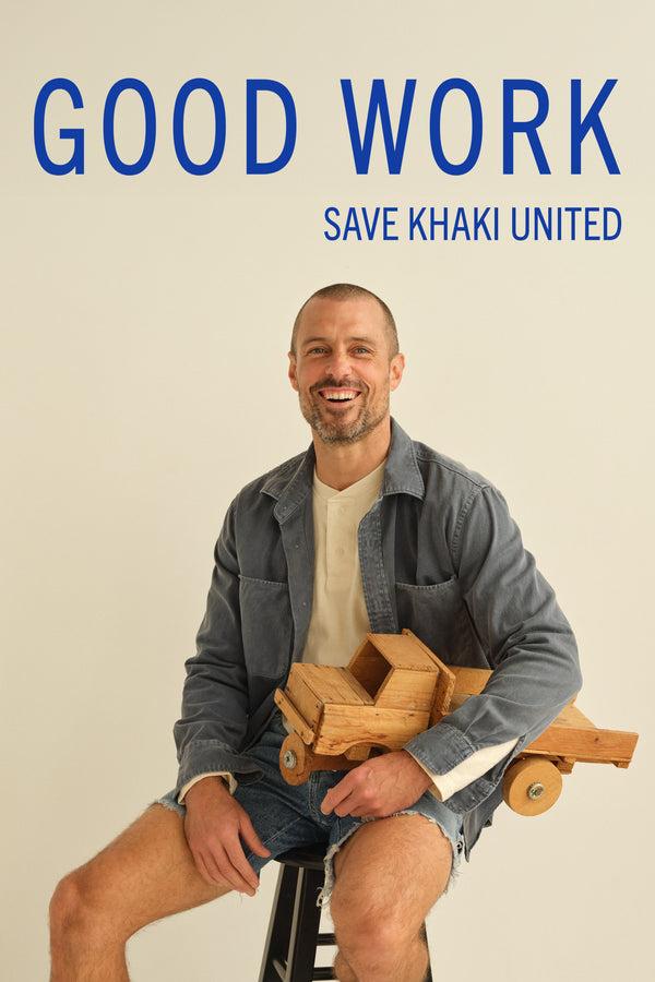 save khaki united Twill Work Shirt Natural