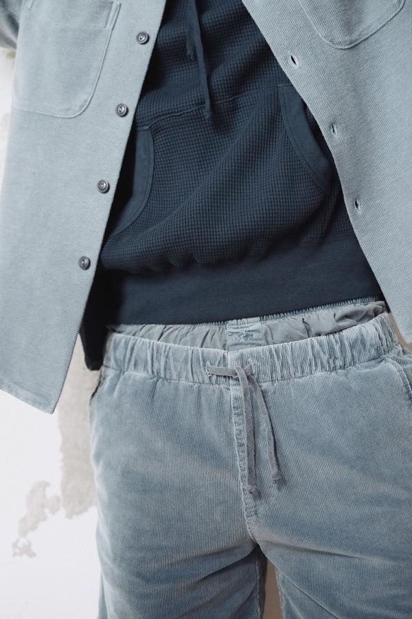 Save Khaki United Waffle Pullover Hoodie Navy