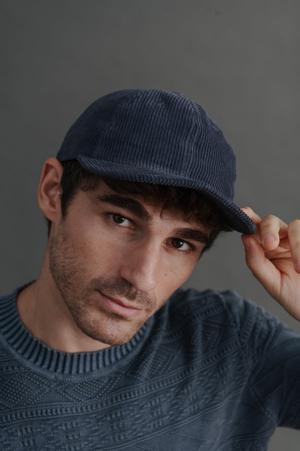 Save Khaki United Wide Wale Baseball Cap Marine