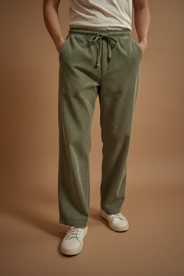 Save Khaki United Wide Wale Cord Easy Chino Fawn