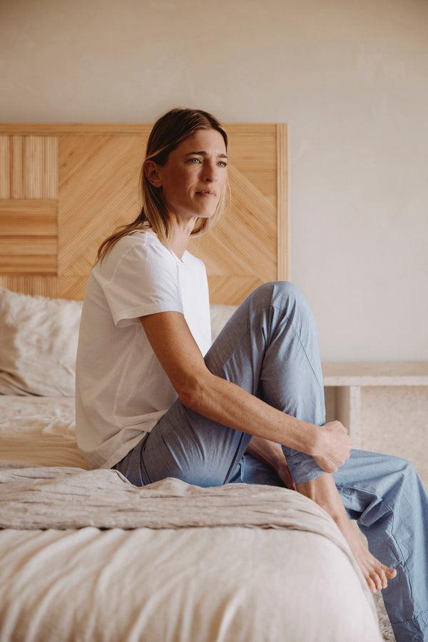 Save Khaki United Short Sleeve Organic Cotton Hemp Crew Tee White