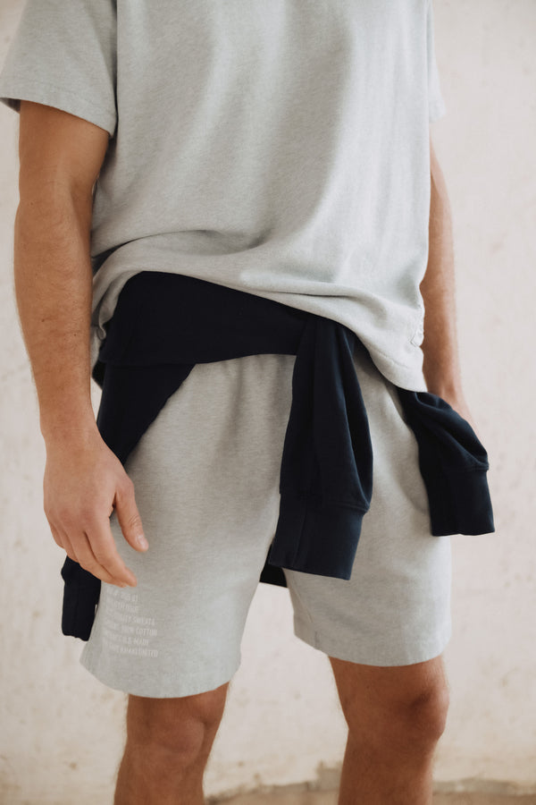 Save Khaki United Short Sleeve Organic Terry Boxy Crew Beach Blue