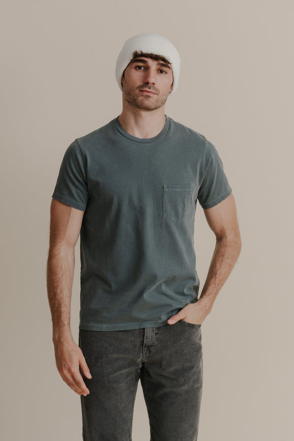 Save Khaki United Short Sleeve Recycled Cotton Pocket Tee Ice