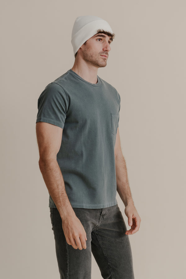 Save Khaki United Short Sleeve Recycled Cotton Pocket Tee Ice