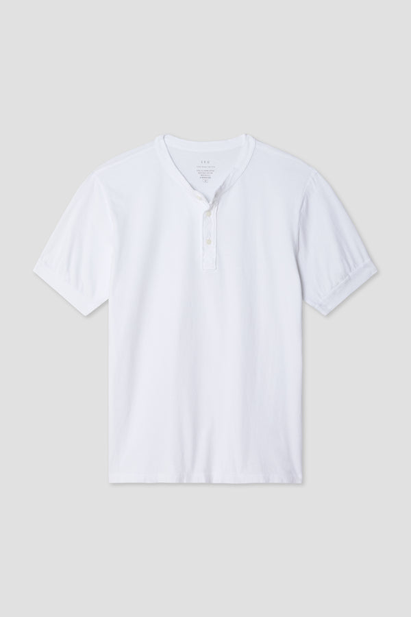 Save Khaki United Short Sleeve Supima Henley Indigo