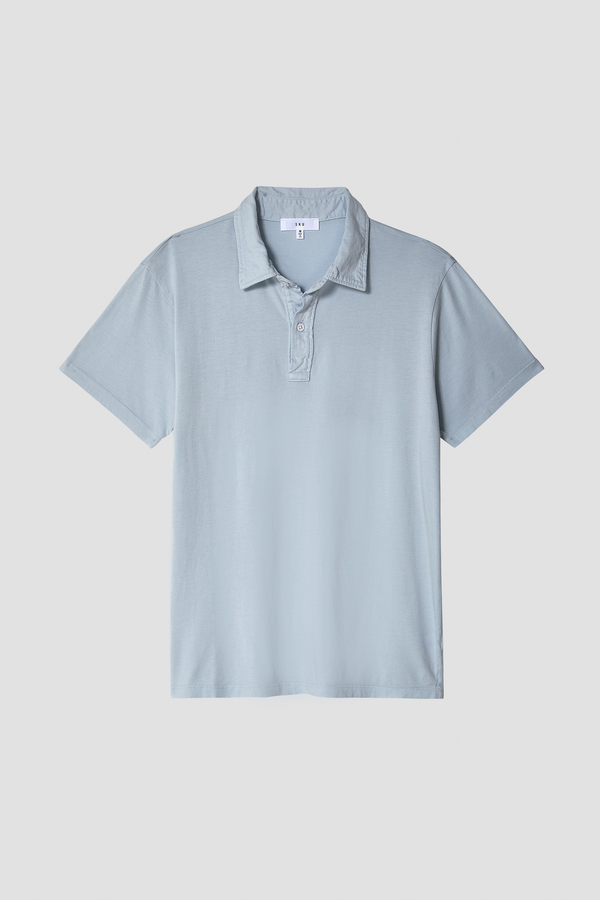 Save Khaki United Short Sleeve Supima T-Shirt Polo Mist