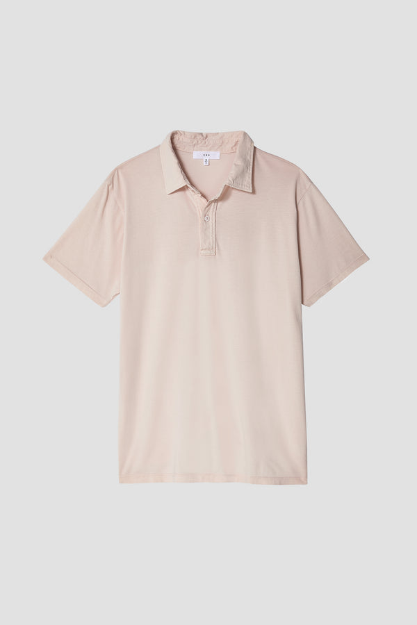 Save Khaki United Short Sleeve Supima T-Shirt Polo Mist