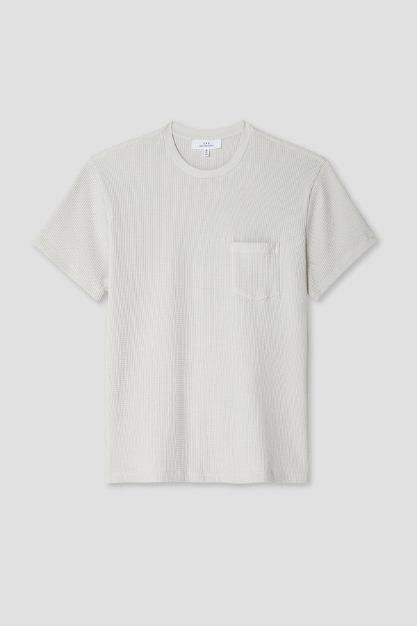 Save Khaki United Short Sleeve Waffle Pocket Tee Basil