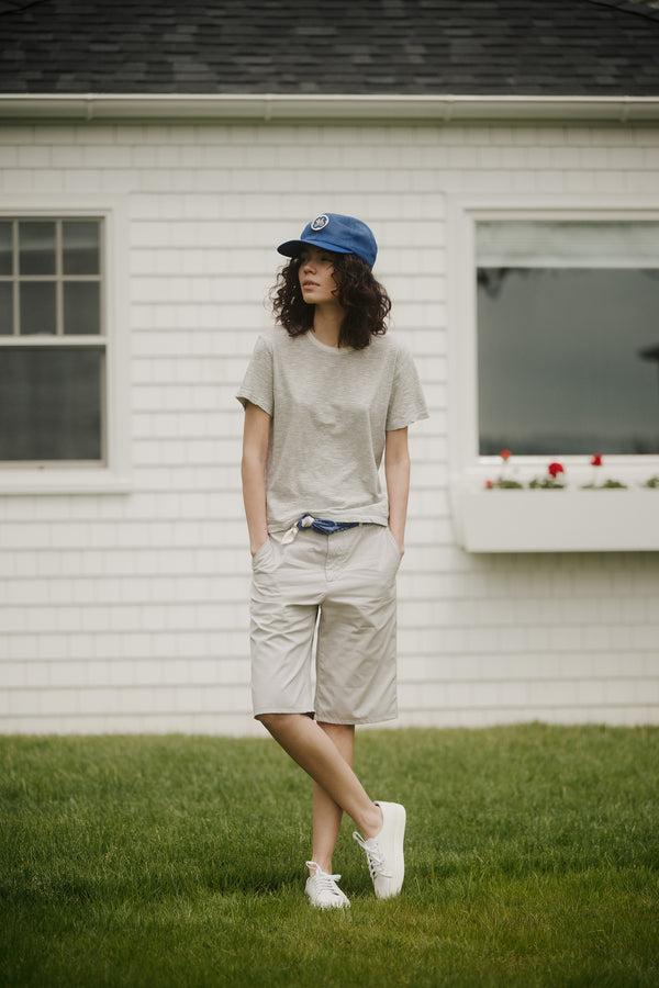 Save Khaki United SS Jersey Stripe Boy Tee Light Blue