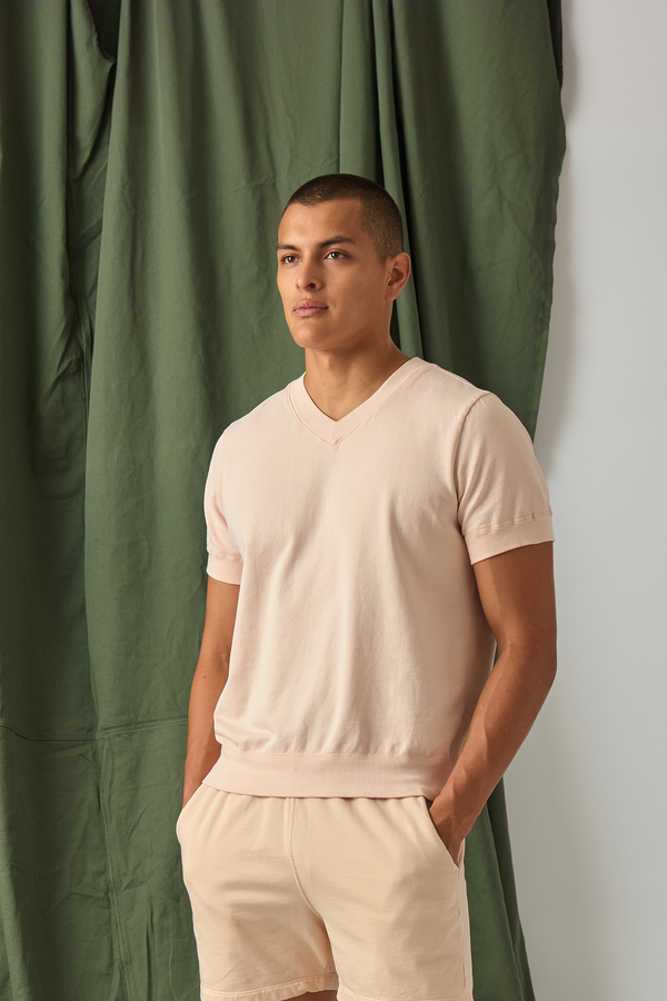 Save Khaki United SS Supima Fleece V Sweatshirt Ash