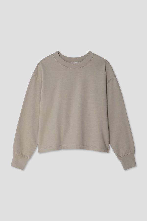 Save Khaki United Supima Fleece Cropped Sweatshirt Earth