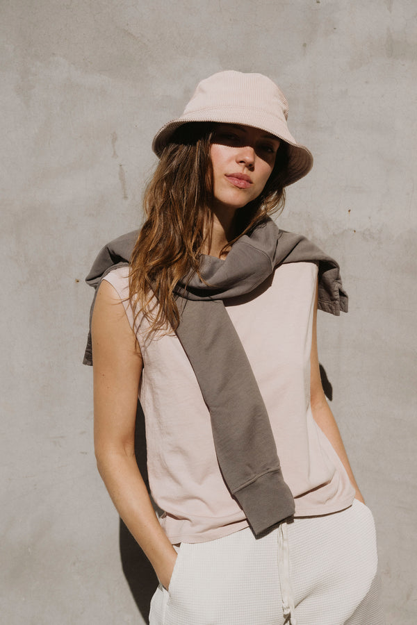 Save Khaki United Supima Fleece Cropped Sweatshirt Lilac