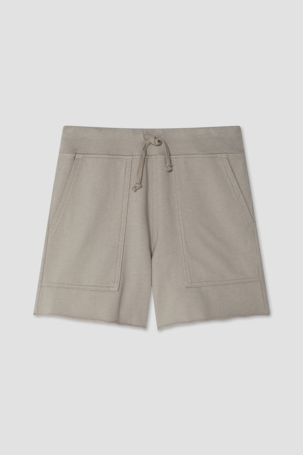 Save Khaki United Supima Fleece Utility Shorts Basil