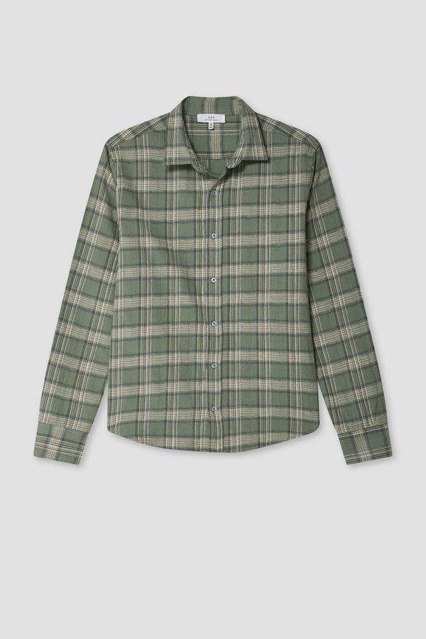 Save Khaki United Vintage Flannel Slub Shirt Light Green