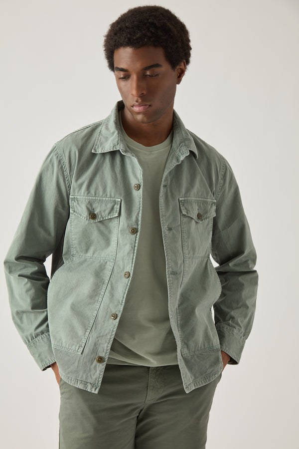 Save Khaki United Vintage Twill Shirt Jacket Union Blue