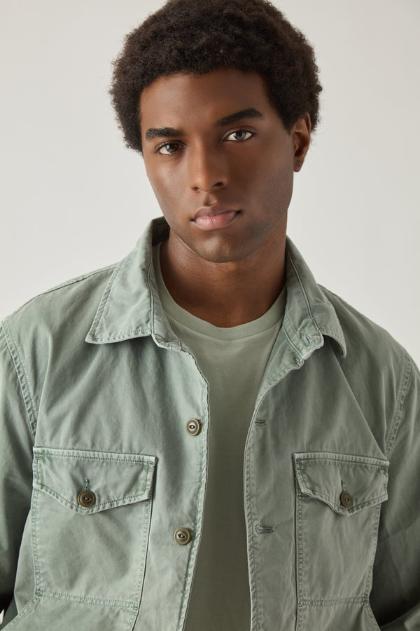 Save Khaki United Vintage Twill Shirt Jacket Union Blue