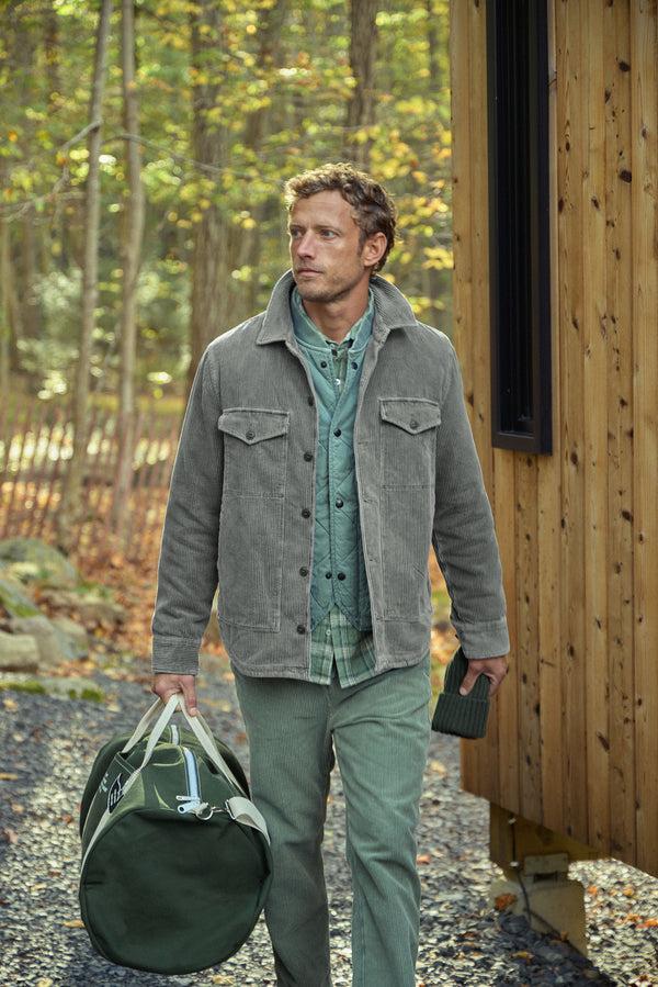 Save Khaki United Wide Wale Corduroy Trucker Jacket Black