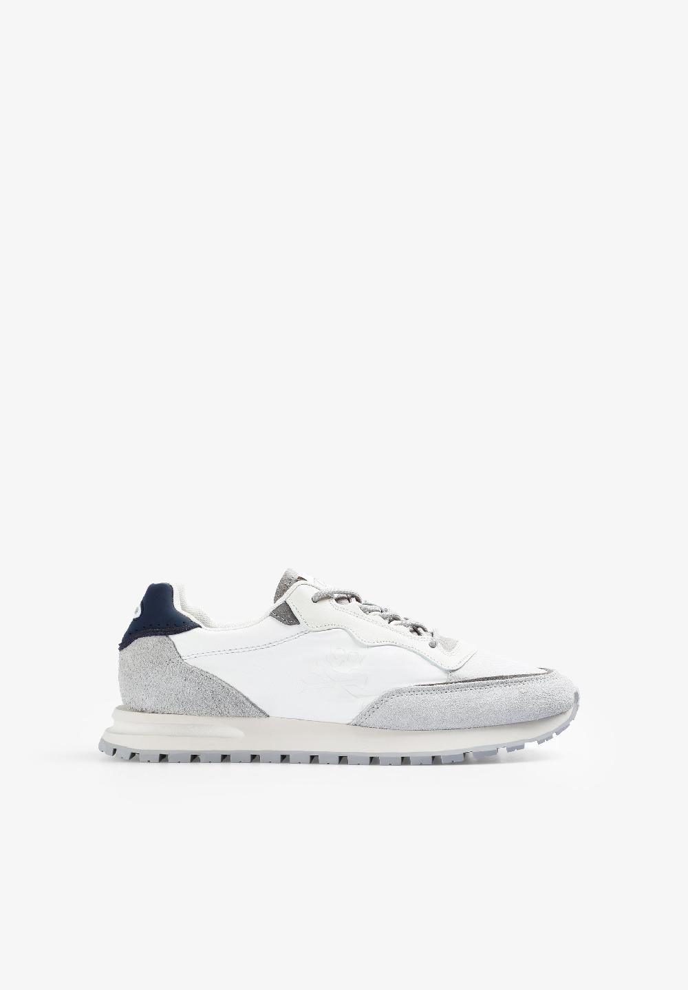 Scalpers LIGHTWEIGHT SNEAKERS WITH CONTRAST SKULL OFF WHITE