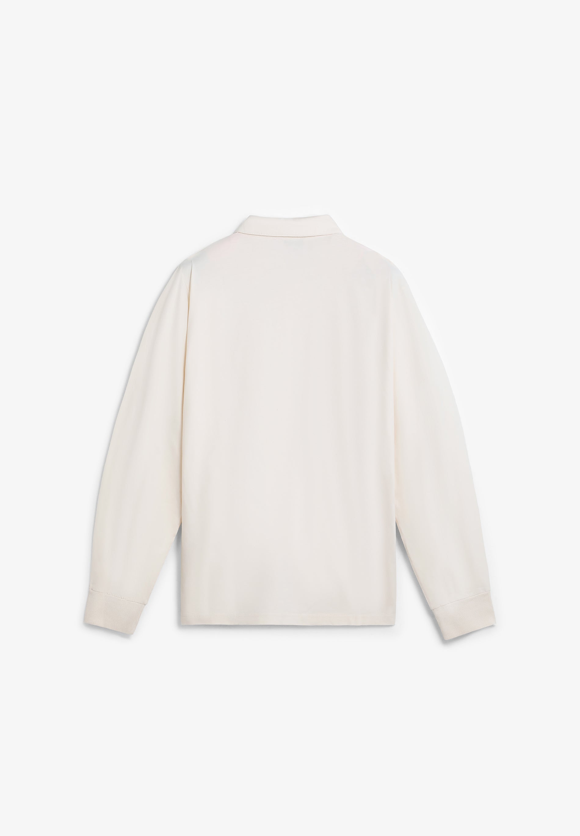 Scalpers LONG SLEEVE POLO SHIRT WITH SKULL OFF WHITE