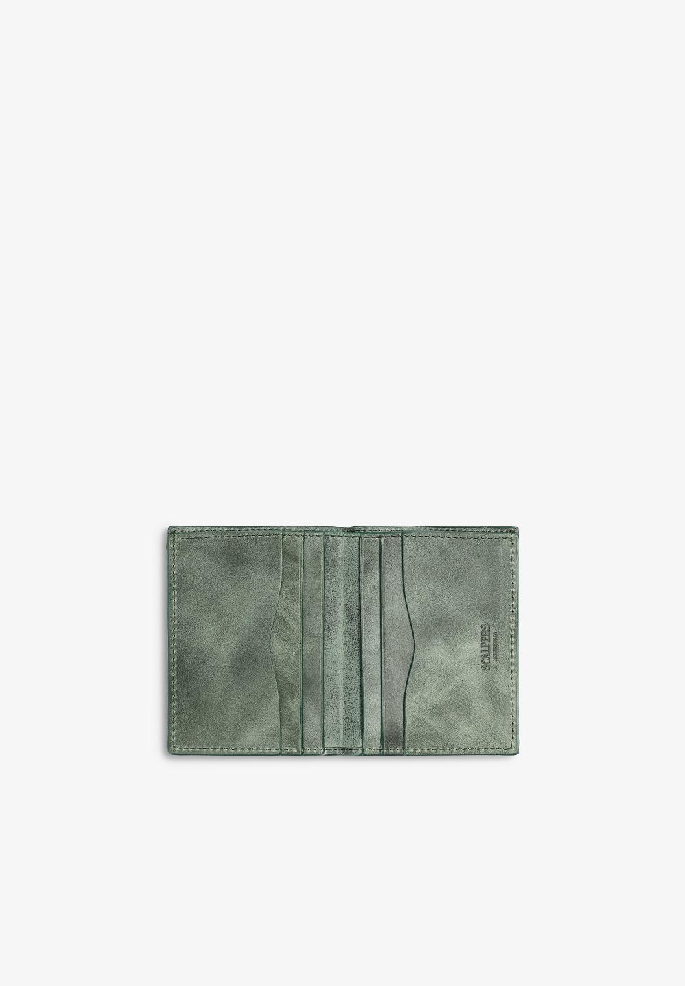 Scalpers 100% LEATHER CARD HOLDER KHAKI