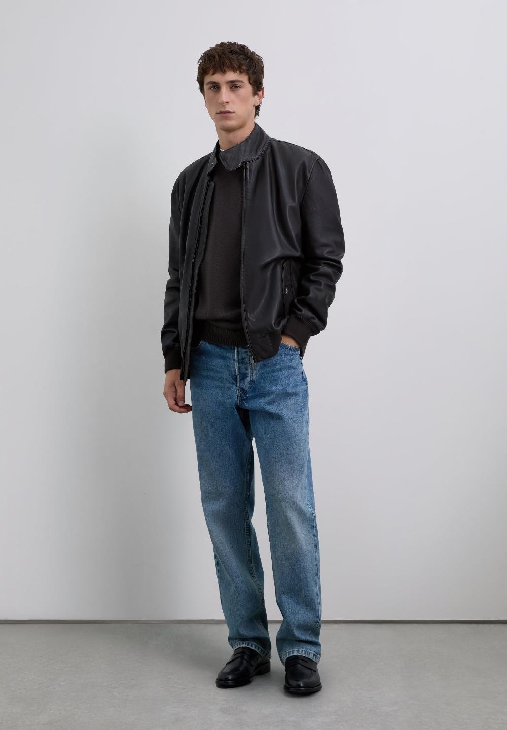 Scalpers 100% LEATHER JACKET BROWN
