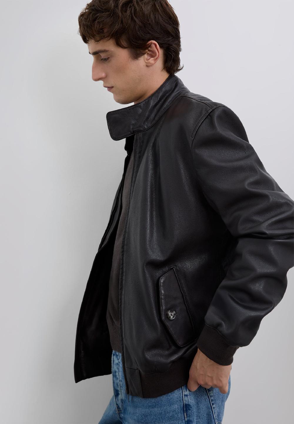 scalpers 100% LEATHER JACKET BROWN