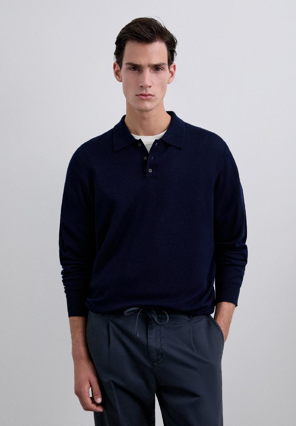 Scalpers 100% WOOL SWEATER NAVY