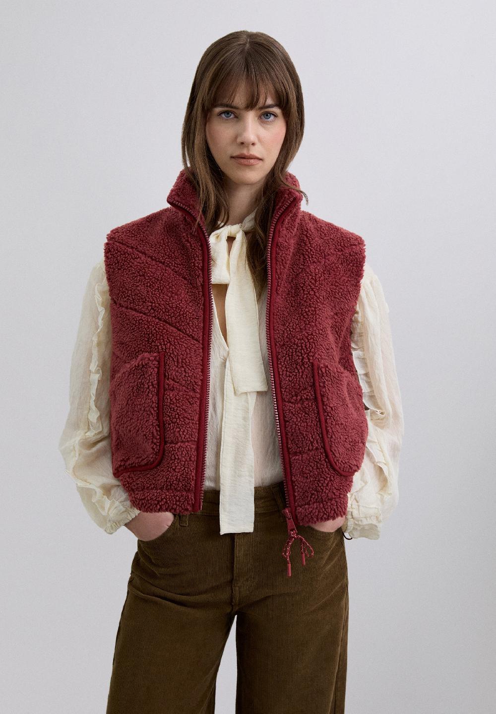 scalpers ADJUSTABLE FLEECE GILET RED