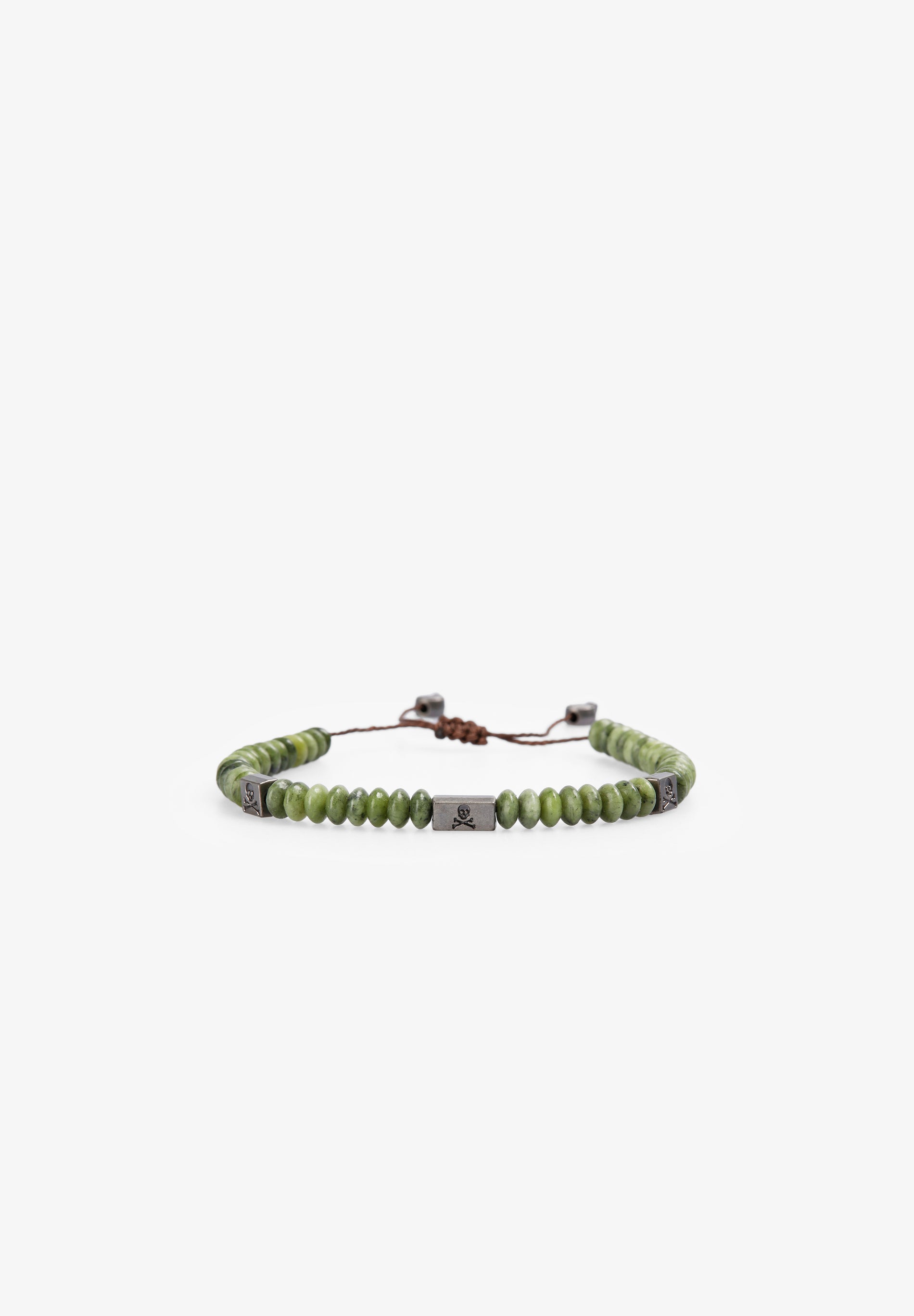 Scalpers ADJUSTABLE NATURAL STONE BRACELET GREEN