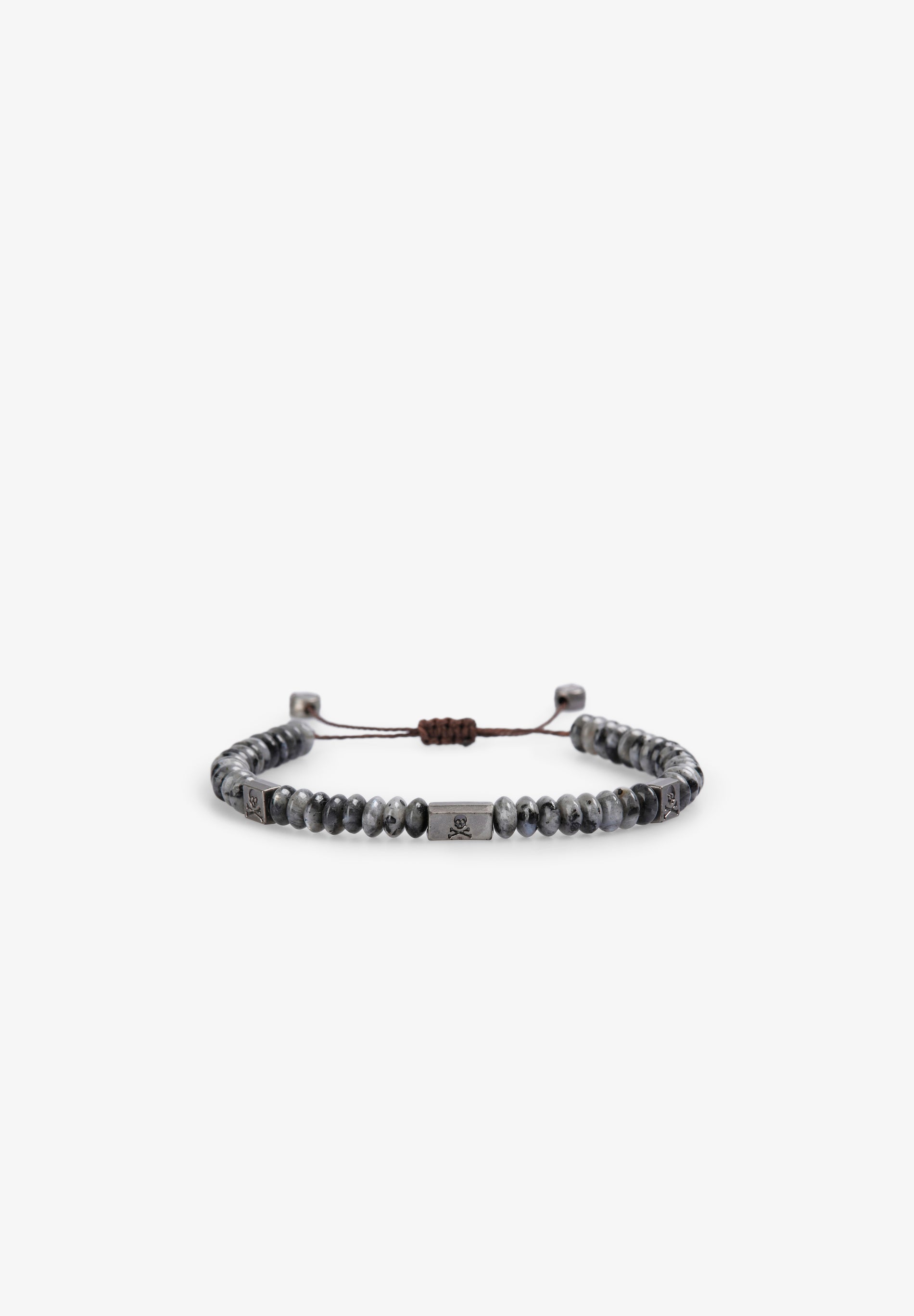 scalpers ADJUSTABLE NATURAL STONE BRACELET GREY
