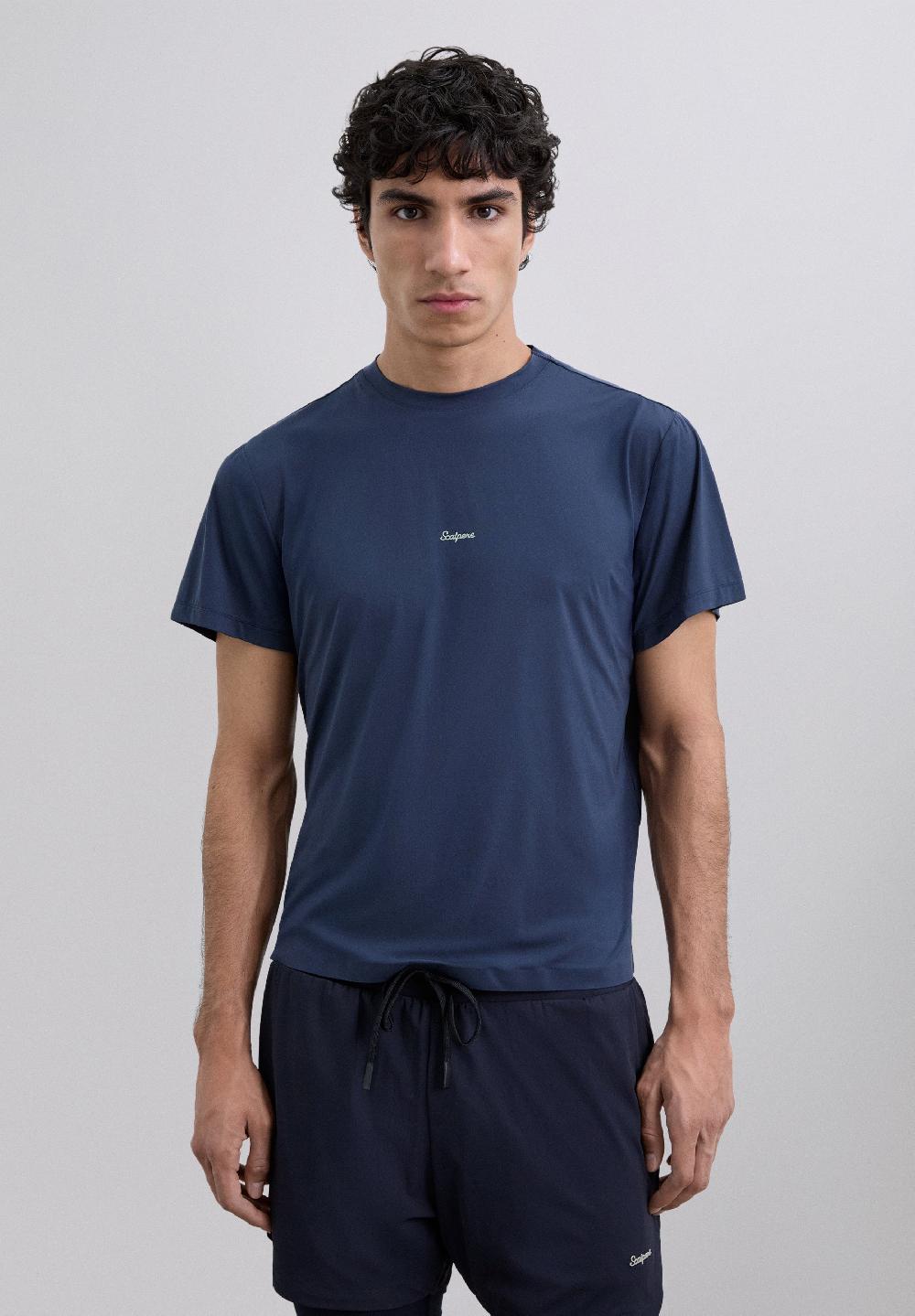 Scalpers ADN CONTRAST TECHNICAL T-SHIRT NAVY
