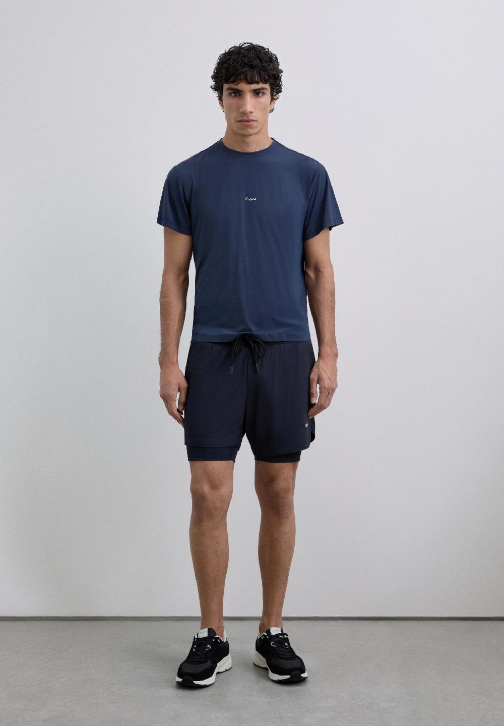 Scalpers ADN CONTRAST TECHNICAL T-SHIRT NAVY