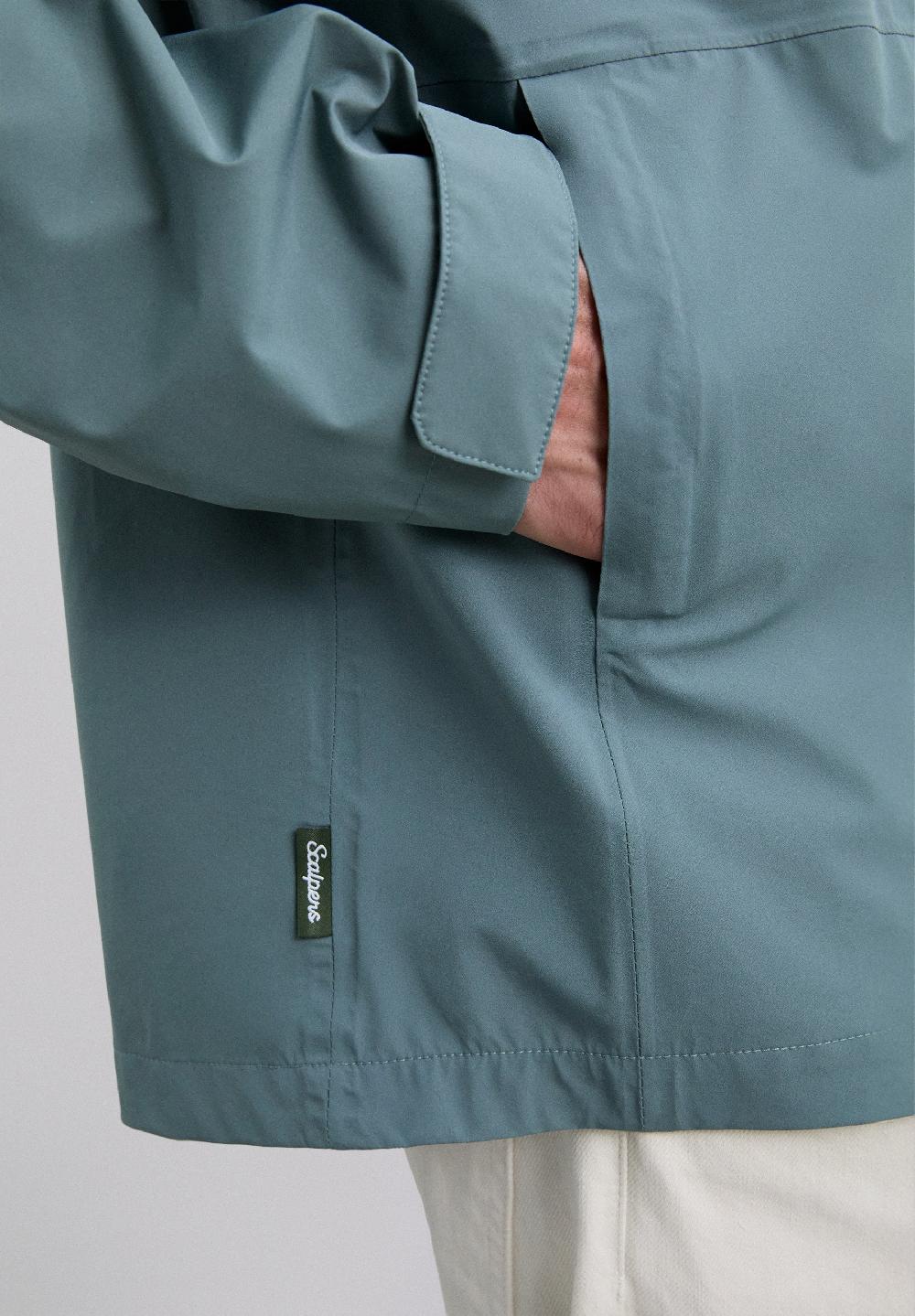 Scalpers ADN HOODED WATERPROOF JACKET LIGHT KHAKI