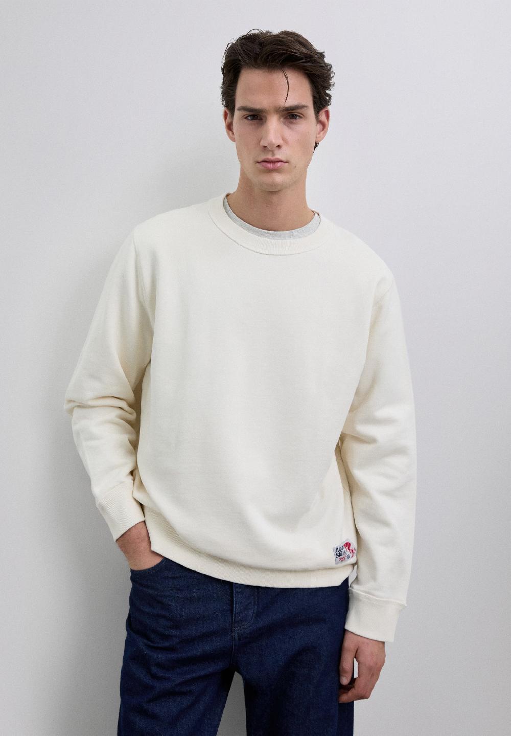 Scalpers ALPINE PRINT SWEATSHIRT CREAM