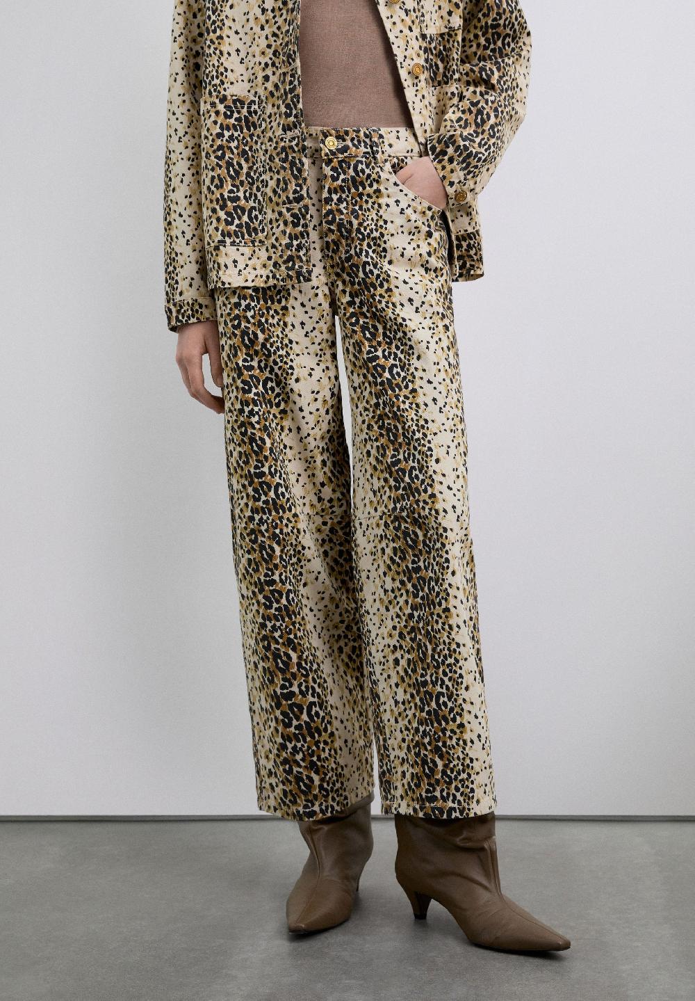 Scalpers ANIMAL PRINT CULOTTES ECRU