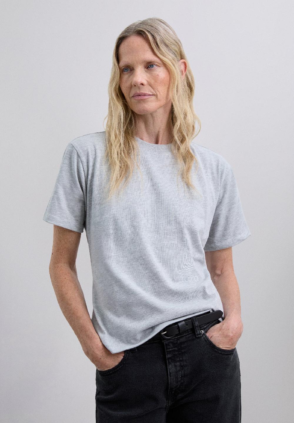 Scalpers BACK KNOT T-SHIRT GREY MELANGE