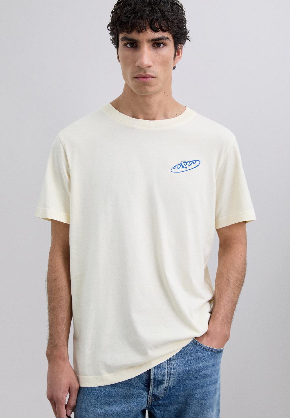 Scalpers BAGUETTE PRINT T-SHIRT CREAM