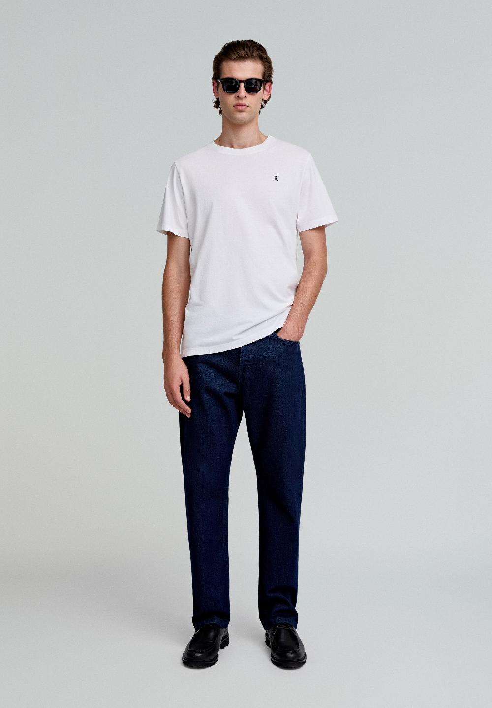 Scalpers BASIC COTTON SKULL T-SHIRT WHITE