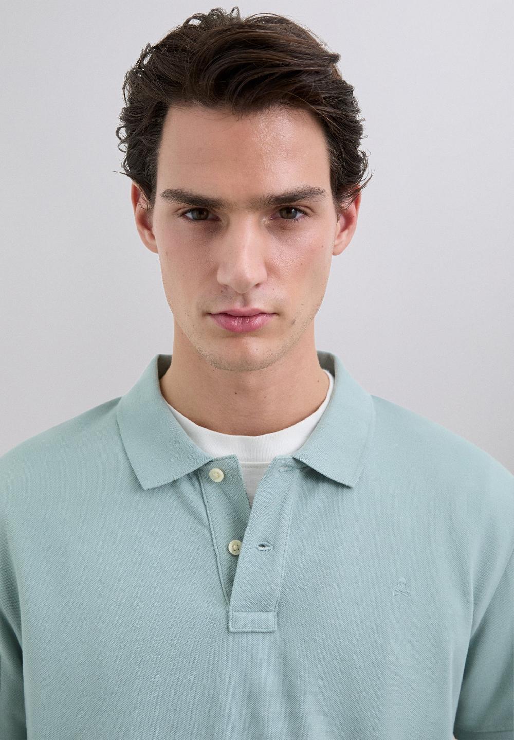 Scalpers BASIC POLO SHIRT WITH SKULL DUCK