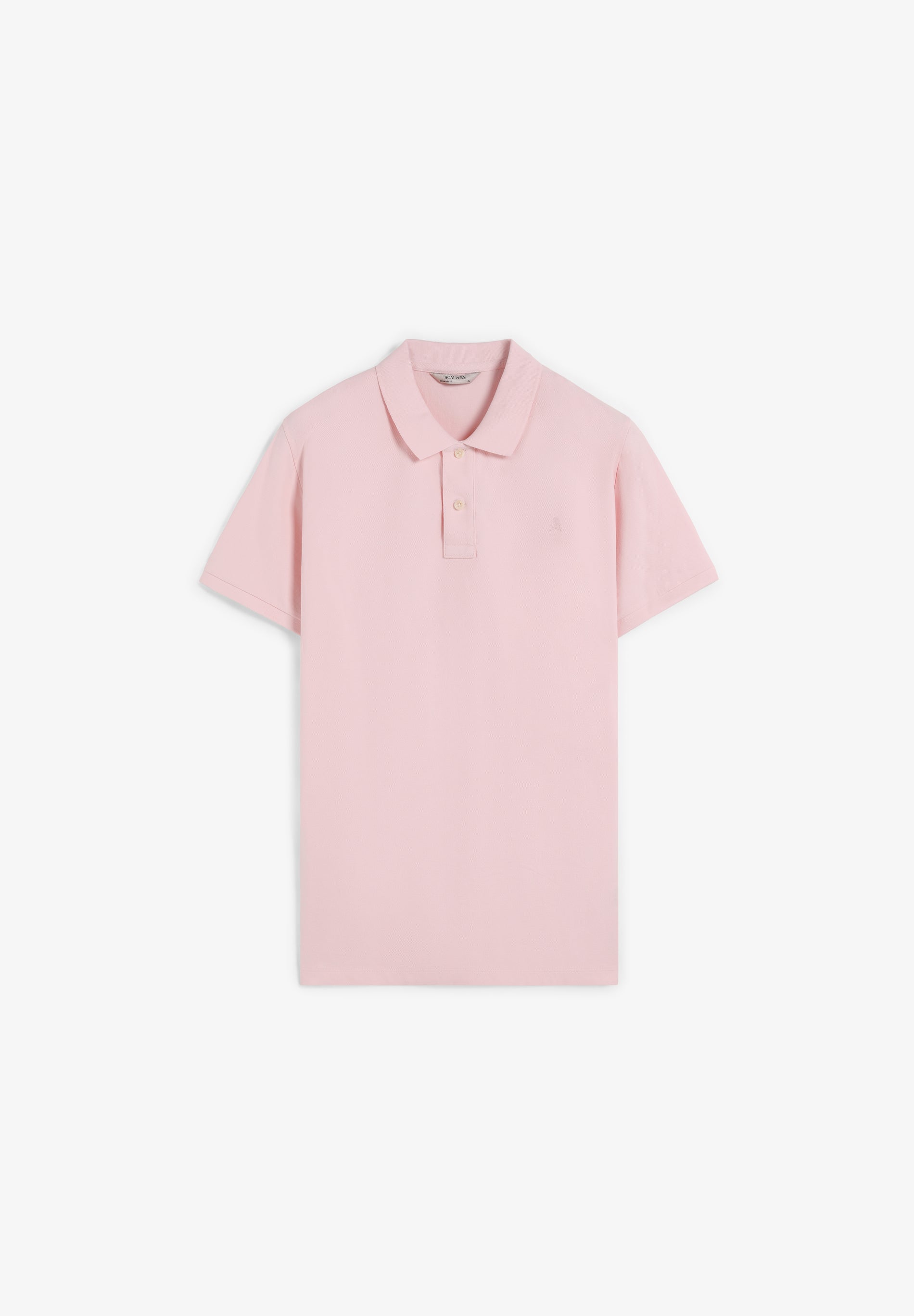 scalpers BASIC POLO SHIRT WITH SKULL PINK