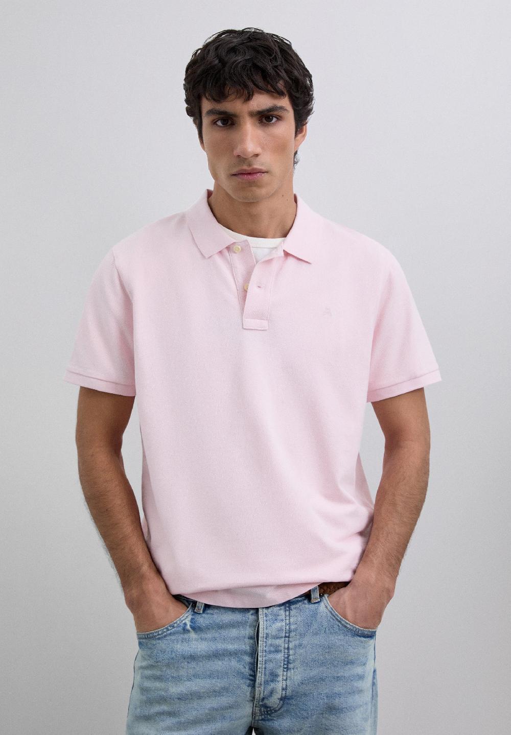 scalpers BASIC POLO SHIRT WITH SKULL PINK