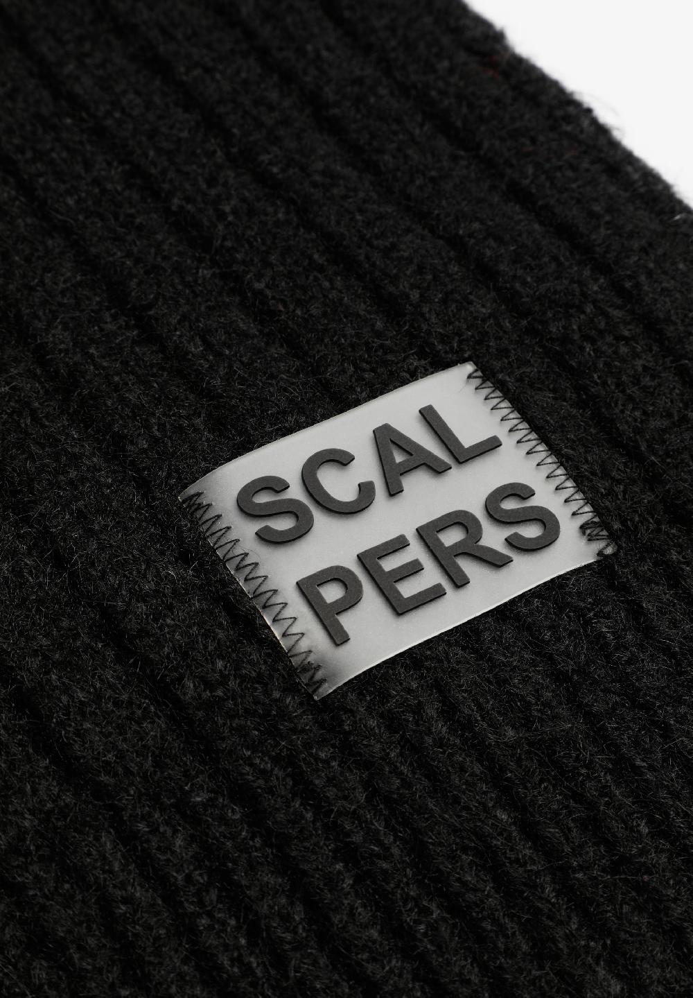 Scalpers BASIC RIBBED SCARF BLACK