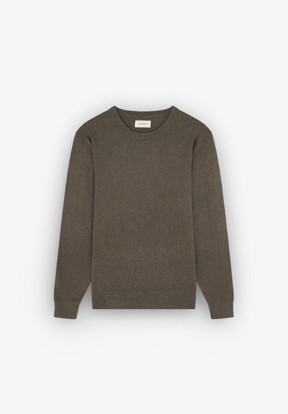 scalpers BASIC ROUND NECK BT TRICOT KHAKI