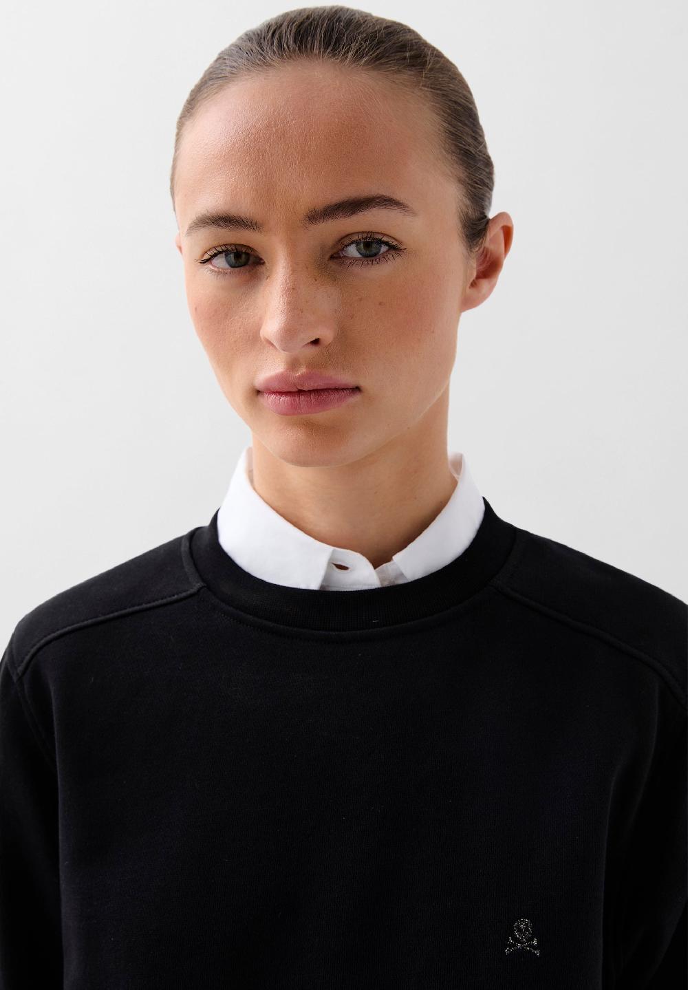 Scalpers BASIC SKULL SWEATSHIRT BLACK