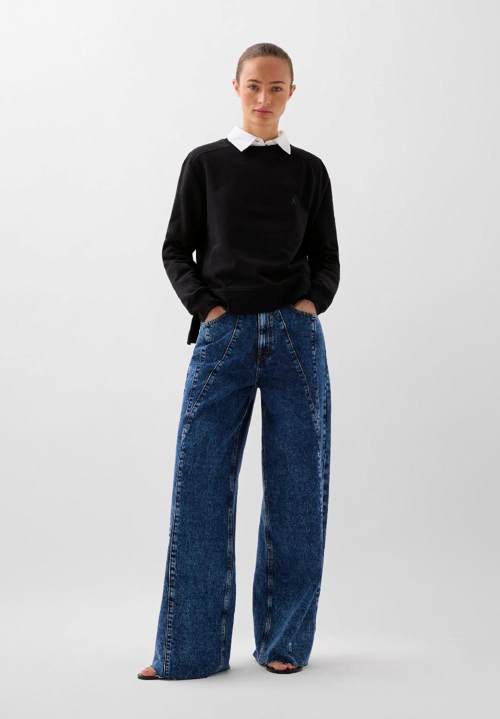 scalpers BASIC SKULL SWEATSHIRT BLACK