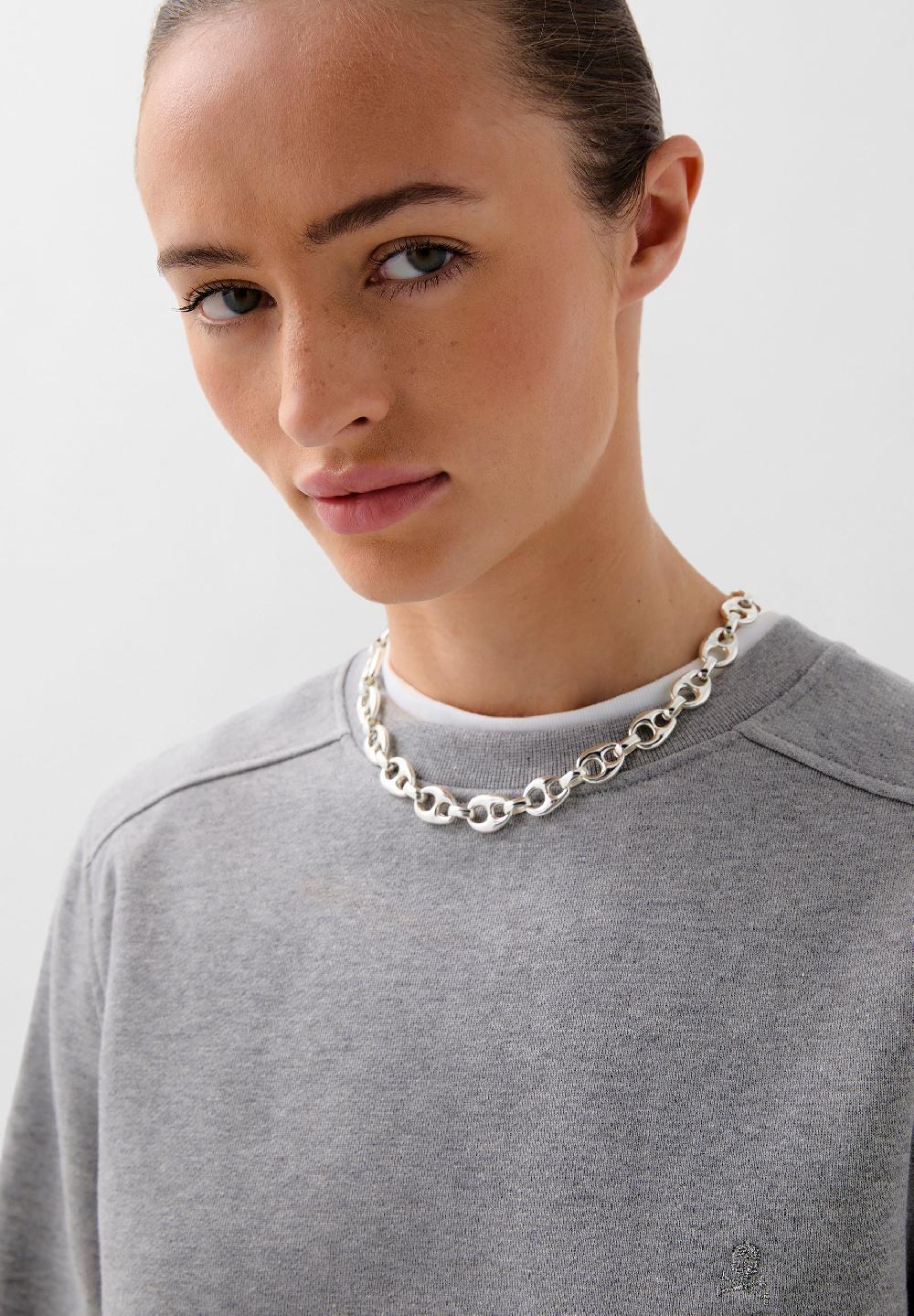 Scalpers BASIC SKULL SWEATSHIRT GREY MELANGE