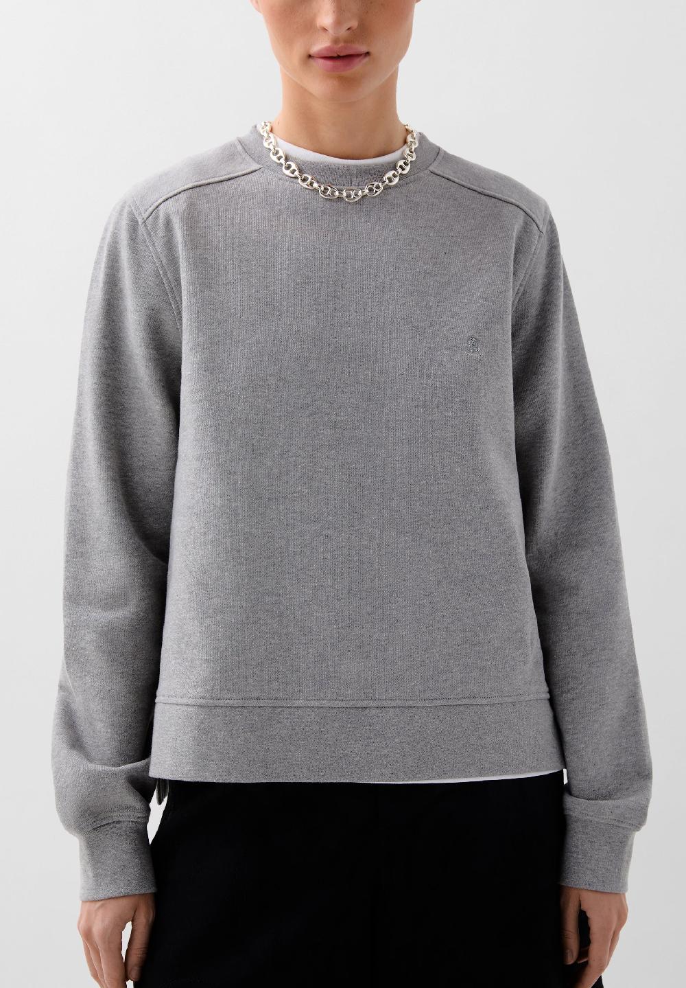 scalpers BASIC SKULL SWEATSHIRT GREY MELANGE