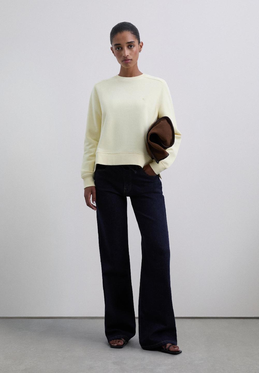 Scalpers BASIC SKULL SWEATSHIRT LIGHT YELLOW