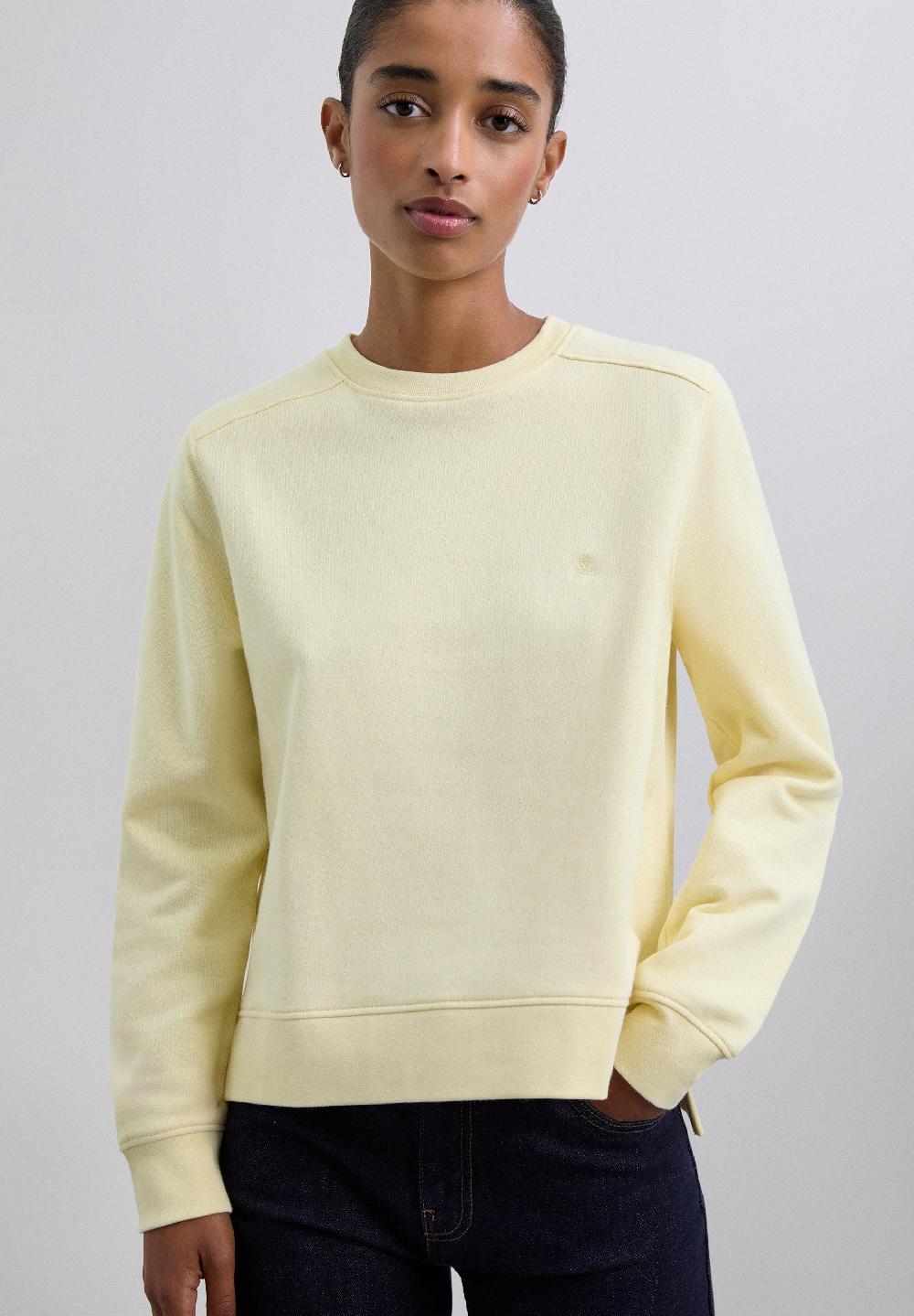 scalpers BASIC SKULL SWEATSHIRT LIGHT YELLOW